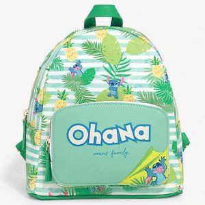 NWT Hot Topic Exclusive Dani Nicole Lilo and Stitch Ohana Mini Backpack